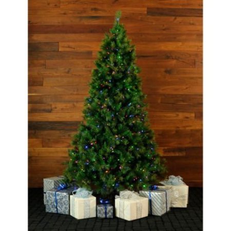ALMO FULFILLMENT SERVICES LLC Fraser Hill Farm Artificial Christmas Tree - 6.5 Ft. Canyon Pine - Multi-Color LED String Lighting FFCM065-6GR